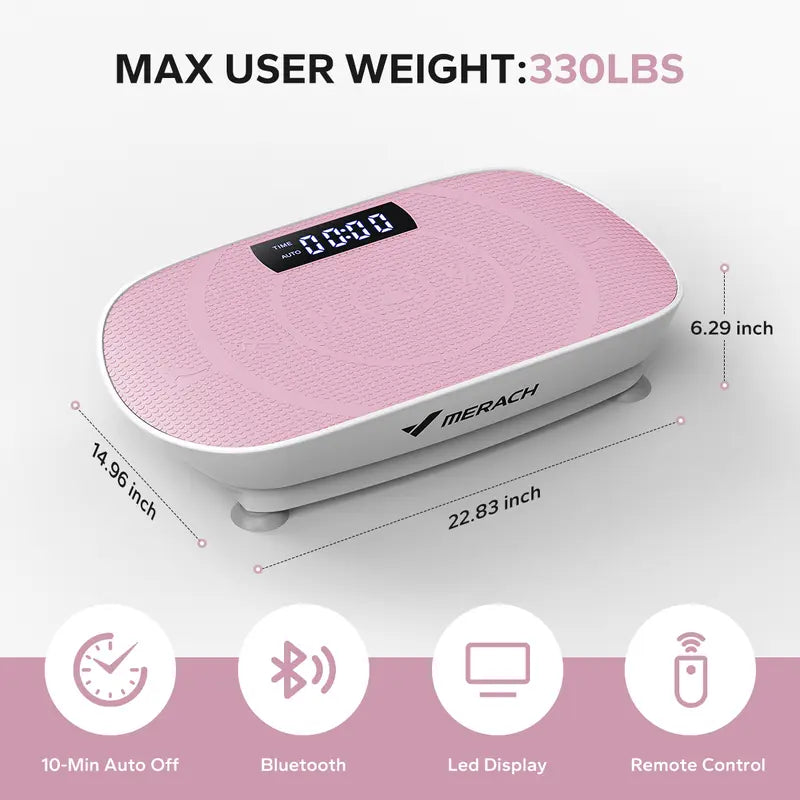 Merach Vibration Plate - Weight limit Upto 330-400 LBS