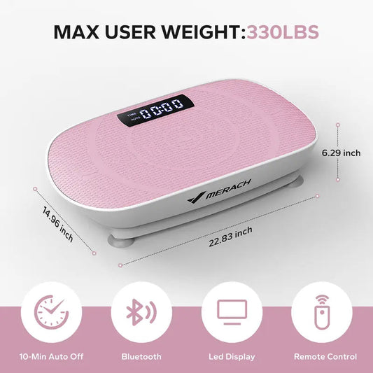 Merach Vibration Plate - Weight limit Upto 330-400 LBS